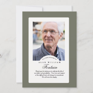 Cartões de agradecimentos de Foto de Simpatia de M