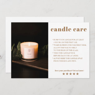 Cartões de agradecimentos de Foto do Candle Care
