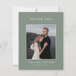 Cartões de agradecimentos de Foto do Casamento Ver