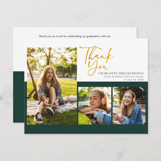 Cartões de agradecimentos de Foto do Partido Gradu (Frente/Verso)