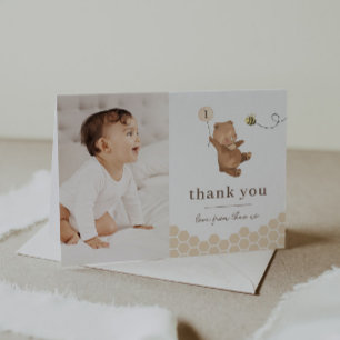 Cartões de agradecimentos de Foto do Primeiro Dia 