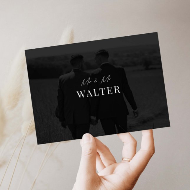 Cartões de agradecimentos de Foto do Sr. & Sr. Wed (Criador carregado)