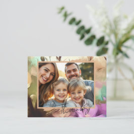 Cartões de agradecimentos de Foto Floral Especial