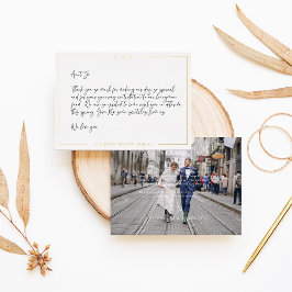 Cartões de agradecimentos de Foto Mínimo de Casame