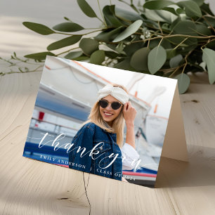 Cartões de agradecimentos de Foto para Graduação d