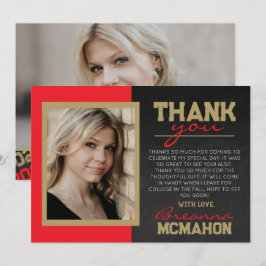 Cartões de agradecimentos de Foto para Graduação D