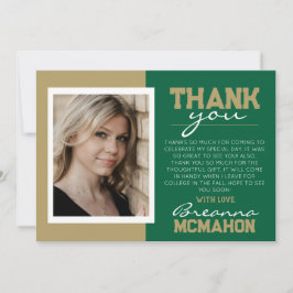 Cartões de agradecimentos de Foto para Graduação e