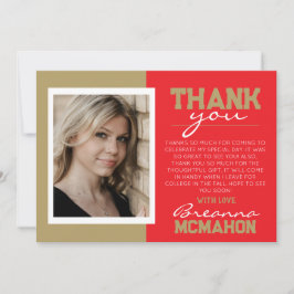 Cartões de agradecimentos de Foto para Graduação e