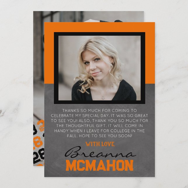 Cartões de agradecimentos de Foto para Graduação L (Criador carregado)