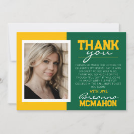 Cartões de agradecimentos de Foto para Graduação V