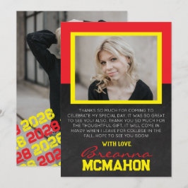 Cartões de agradecimentos de Foto para Graduação V