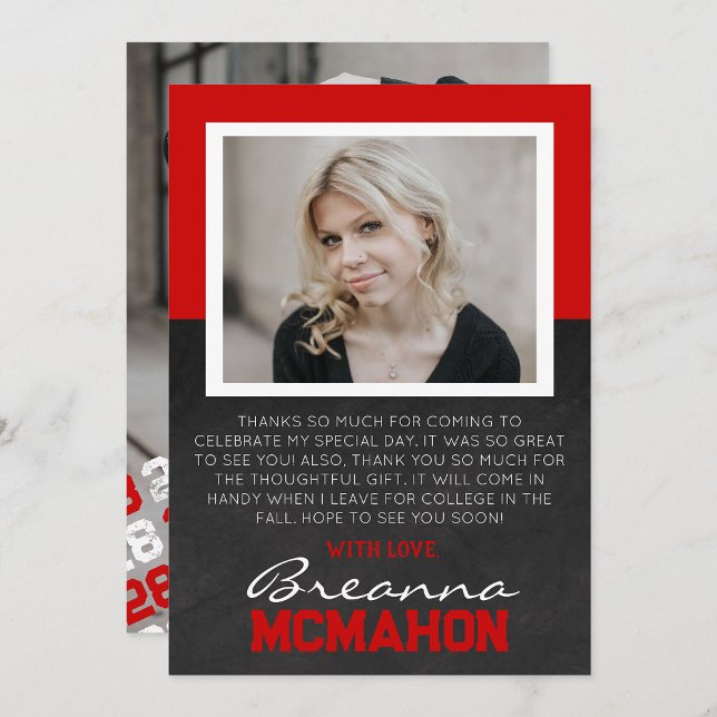 Cartões de agradecimentos de Foto para Graduação V (Criador carregado)