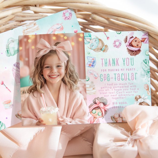 Cartões de agradecimentos de Foto Pastel Birthday  (Criador carregado)