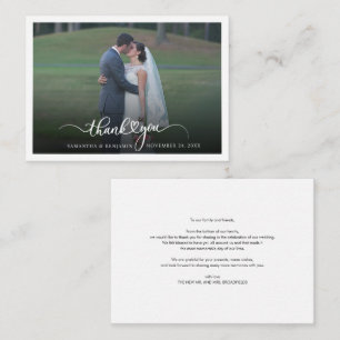 Cartões de agradecimentos de Foto Personalizado Mo