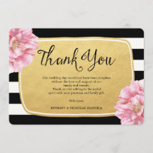 Cartões de agradecimentos de Fotografia Chic Flora