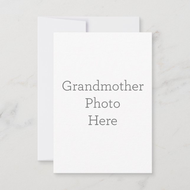 Cartão de agradecimento folha única 8.9 cm x 12.7 cm (Frente)