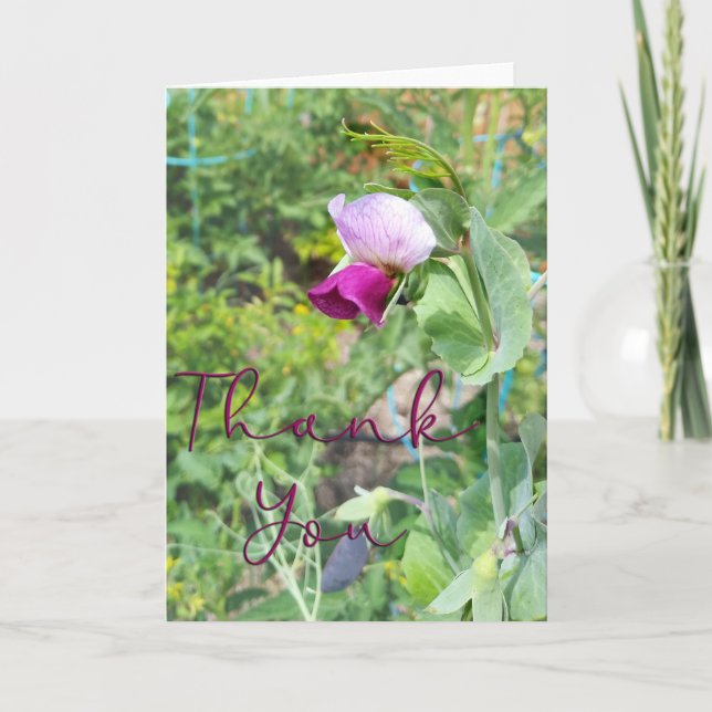 Cartões de agradecimentos de Fotografia da Flor de (Frente)