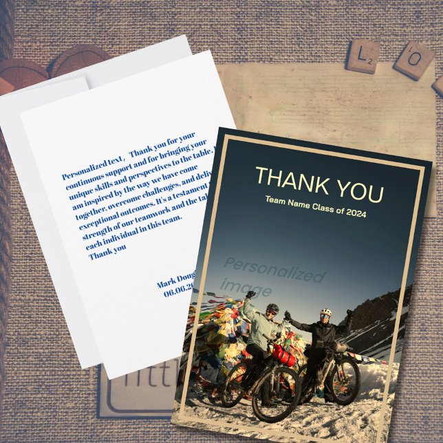 Cartões de agradecimentos de Fotografia de Trabalh (Criador carregado)