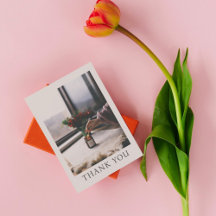 Cartões de agradecimentos de Fotografia do Modern 