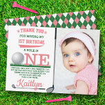 Cartões de agradecimentos de Fotografia do primeir<br><div class="desc">Diga obrigado seu estilo com este primeiro aniversario de tendências,  obrigado cartas. A formulação modelo é fácil de personalizar e sua família e amigos ficarão entusiasmados quando receberem esse obrigado fabuloso.</div>