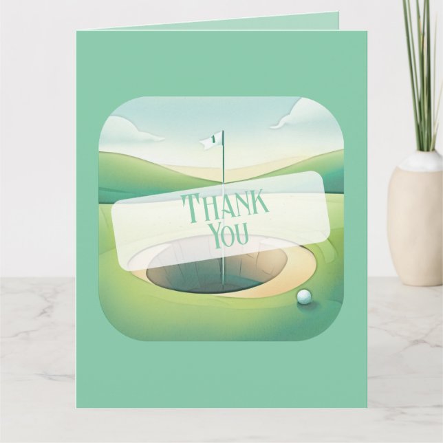 Cartões de agradecimentos de Fotografia do Tema Go (Frente)