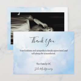 Cartões de agradecimentos de Fotografia Funeral da