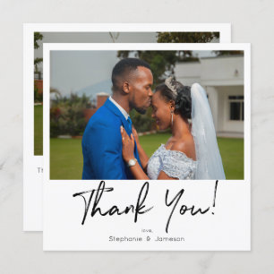 Cartões de agradecimentos de fotografia instantâne