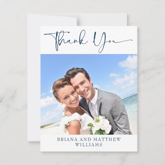 Cartões de agradecimentos de Fotografia Moderna Si (Frente)