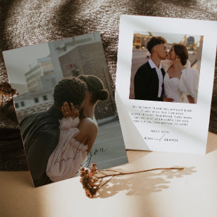 Cartões de agradecimentos de Fotografia Simples de