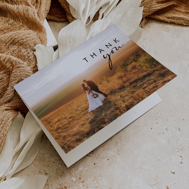 Cartões de agradecimentos de Fotografias Moderno M (Criador carregado)