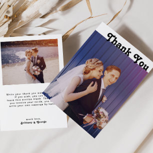 Cartões de agradecimentos de Fotografias Plana co