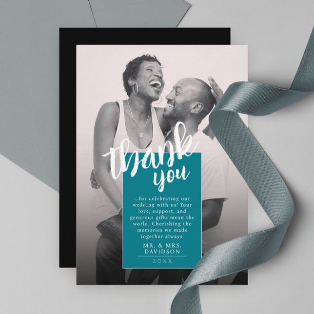 Cartões de agradecimentos de Fotografias Simples e (Criador carregado)