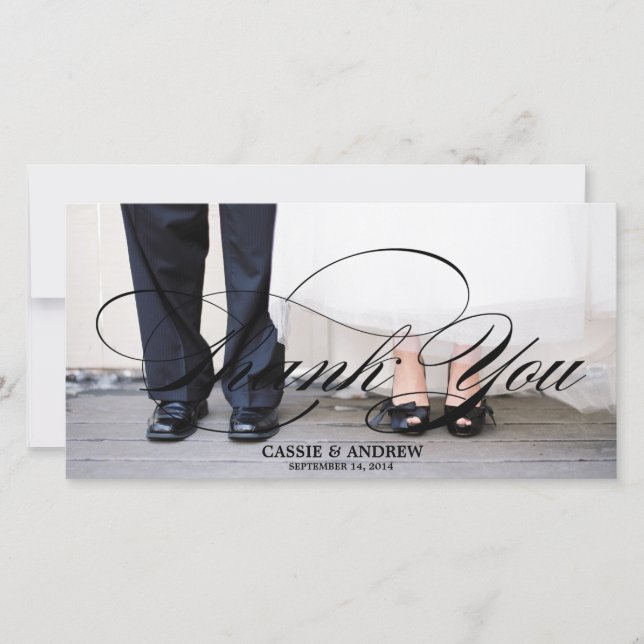 Cartões de agradecimentos de fotos (Frente)