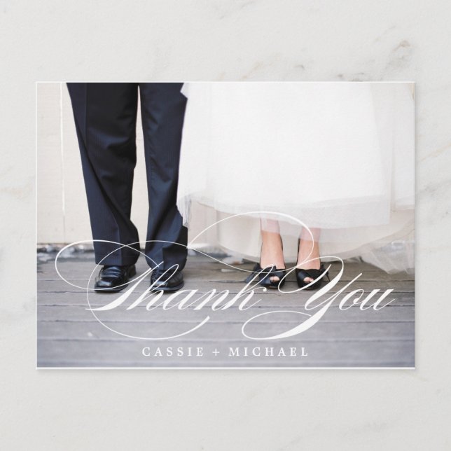 Cartões de agradecimentos de fotos (Frente)