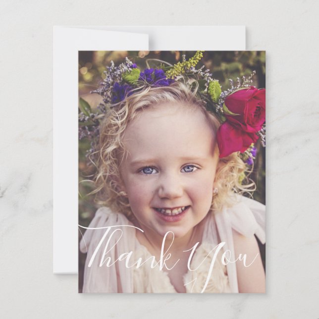 Cartões de agradecimentos de fotos (Frente)