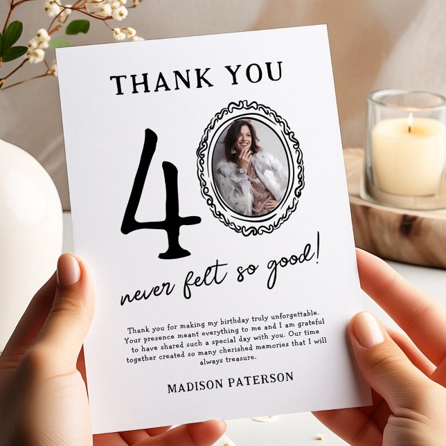 Cartões de agradecimentos de fotos aniversário de  (Criador carregado)