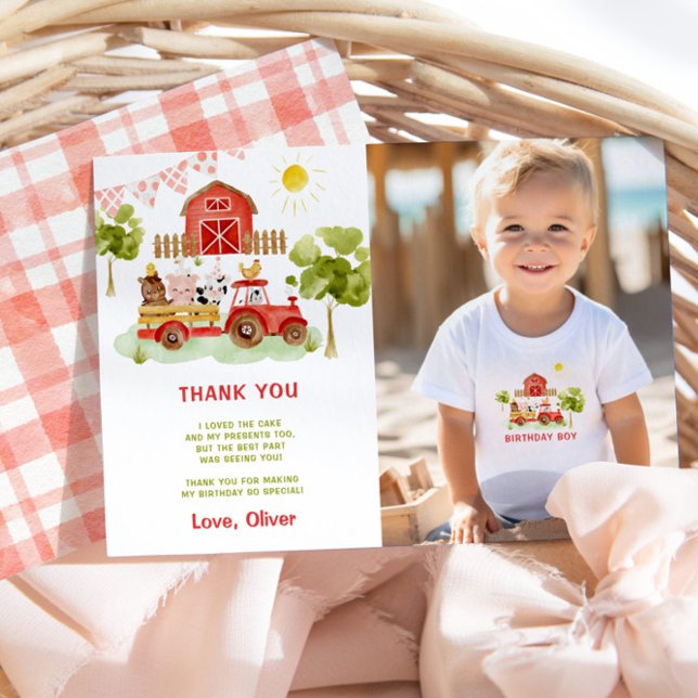 Cartões de agradecimentos de fotos de aniversário  (Criador carregado)