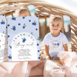 Cartões de agradecimentos de fotos de aniversário