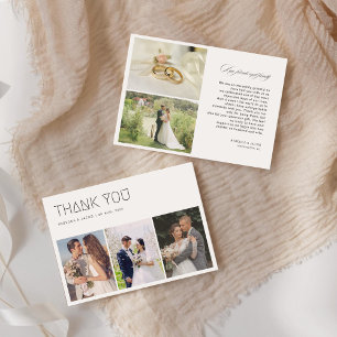 Cartões de agradecimentos de Fotos de Casamento de