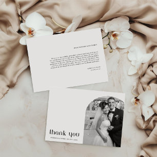 Cartões de agradecimentos de Fotos de Casamento El