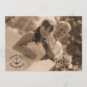 Cartões de agradecimentos de Fotos de Casamento N