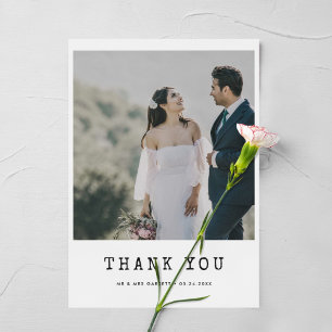 cartões de agradecimentos de fotos de casamento p
