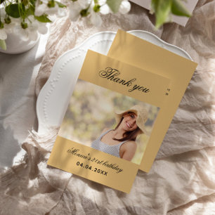 Cartões de agradecimentos de fotos de laranja maci