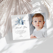 cartões de agradecimentos de fotos do batismo flor