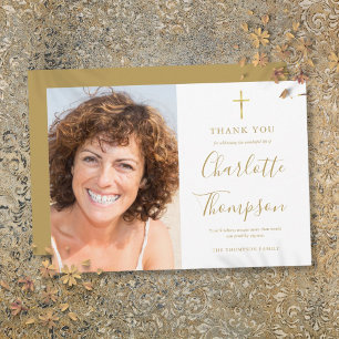 Cartões de agradecimentos de Fotos do Funeral Dour