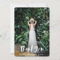 Cartões de agradecimentos de fotos tropicais pinta