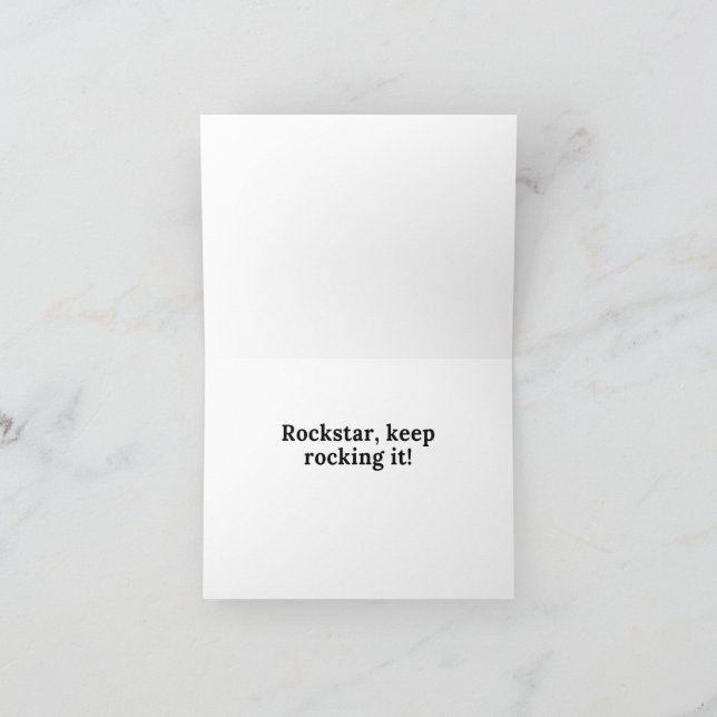 Cartões de agradecimentos de Funcionários do Rocks (Interior)