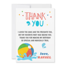 Cartões de agradecimentos de Garota de Aniversário