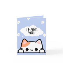 Cartões de agradecimentos de Gato de Pequim Bonito