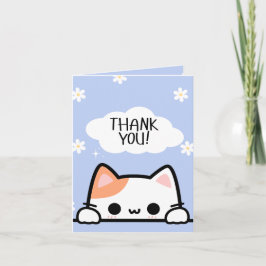 Cartões de agradecimentos de Gato de Pequim Bonito
